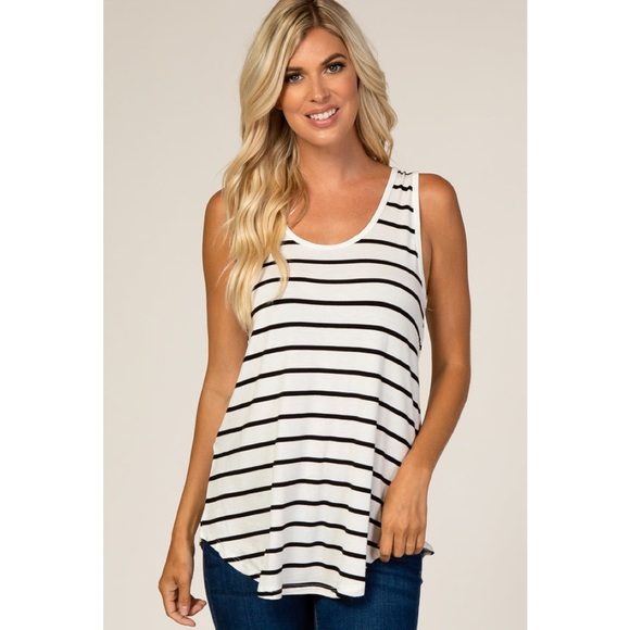 Zenana Outfitters Tops - Striped tank